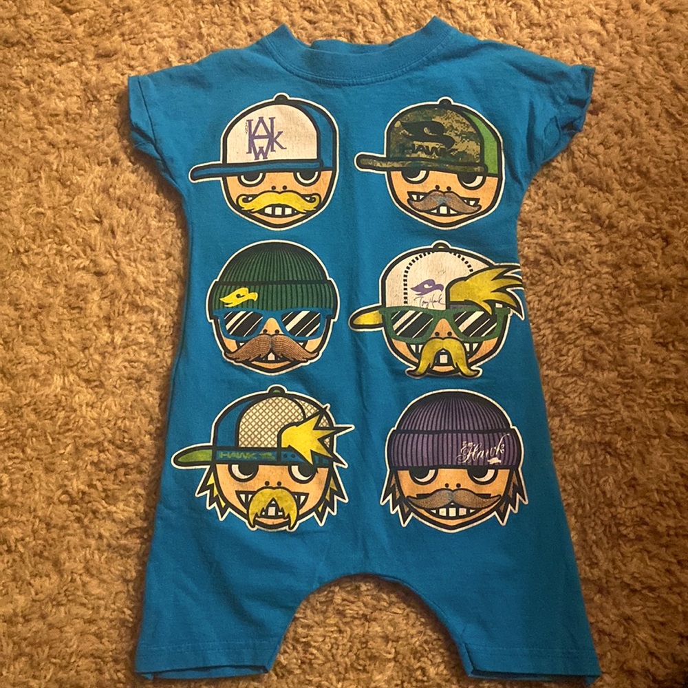 Tony Hawk handmade cotton toddler romper